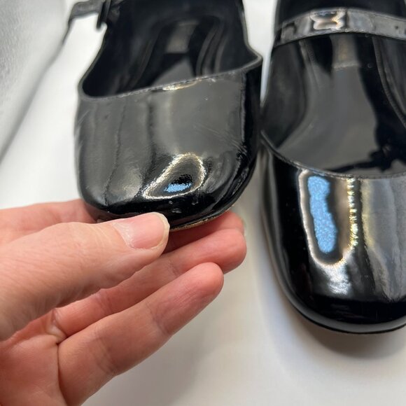 Larroude Womens Size 5 Shoes Blair Patent Black Leather Mary Jane Flats - Picture 5 of 11